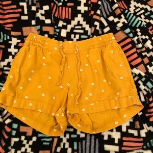 Yellow flower shorts